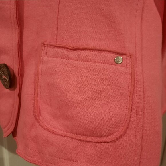 Neon Buddha Jacket Womens Large Pink‎ Blazer Artsy Buttons Stretch Boho Casual - Picture 6 of 10